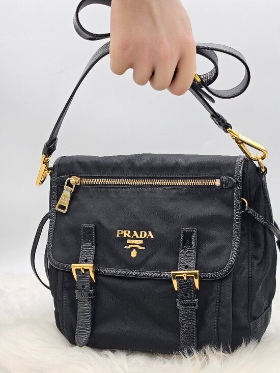Prada Handbags - Prada Tessuto Nylon Shoulder Bag